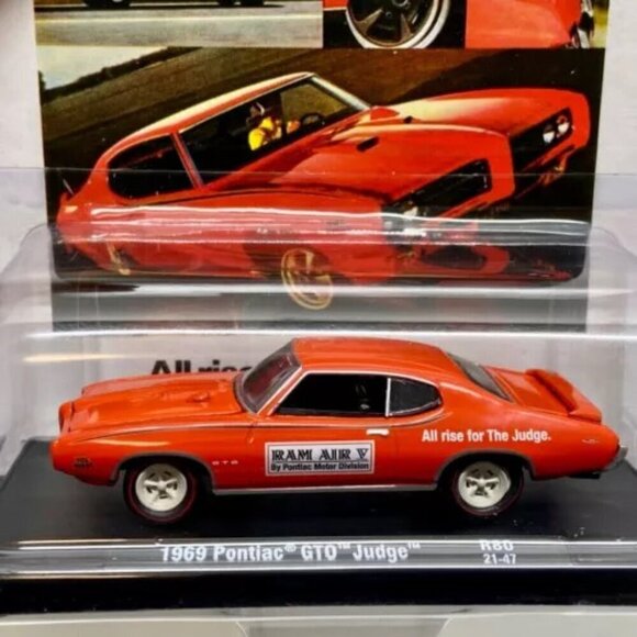 M2 Machines 1969 Pontiac GTO Judge R80 Orange Auto-Drivers 1:64 The Judge Car - Picture 5 of 15